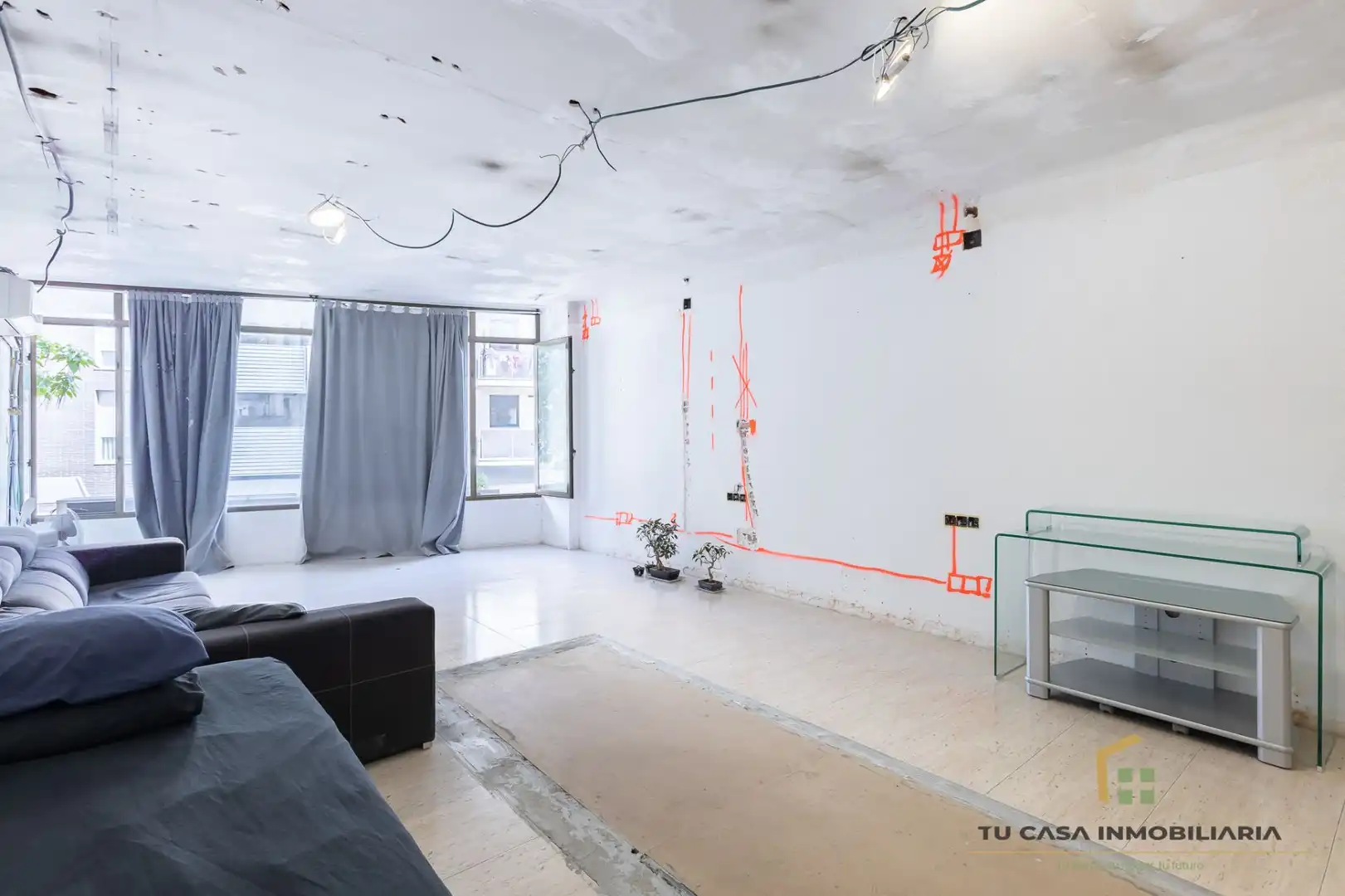 Sala de estar de Piso en venta en Badalona con Aire acondicionado