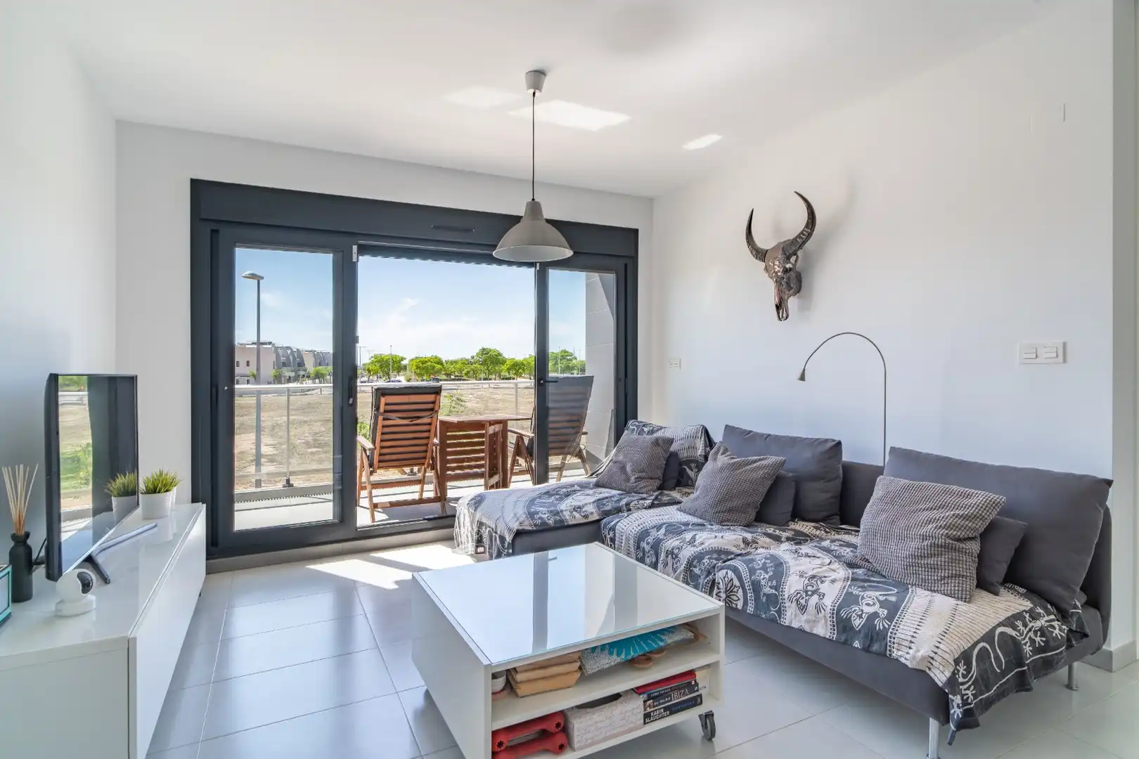 Sala d'estar de Àtic en venda en Pilar de la Horadada amb Aire condicionat, Calefacció i Terrassa