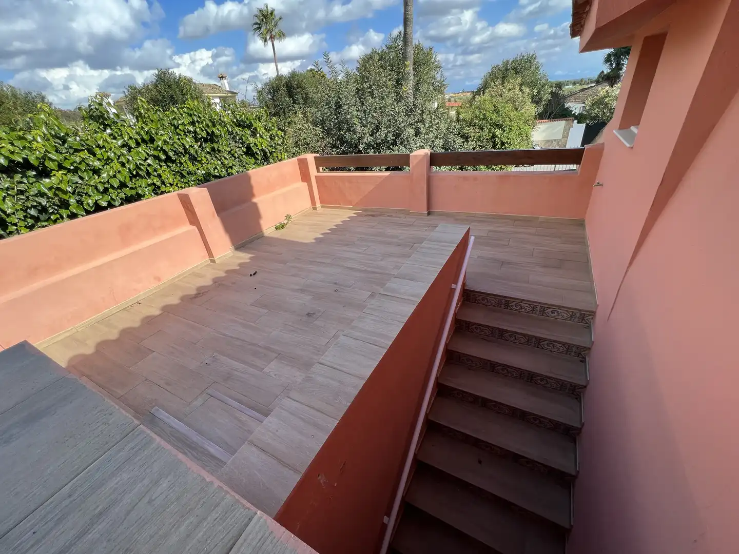 Terrassa de Casa o xalet en venda en El Puerto de Santa María amb Aire condicionat, Jardí privat i Parquet