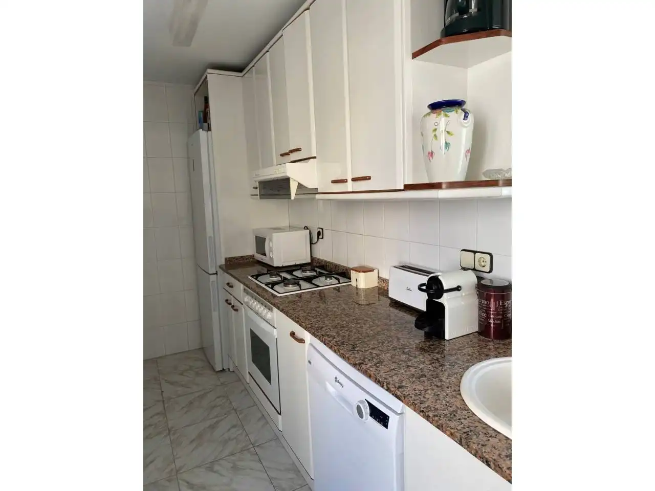 Cocina de Piso de alquiler en Vilanova i la Geltrú con Aire acondicionado, Calefacción y Terraza