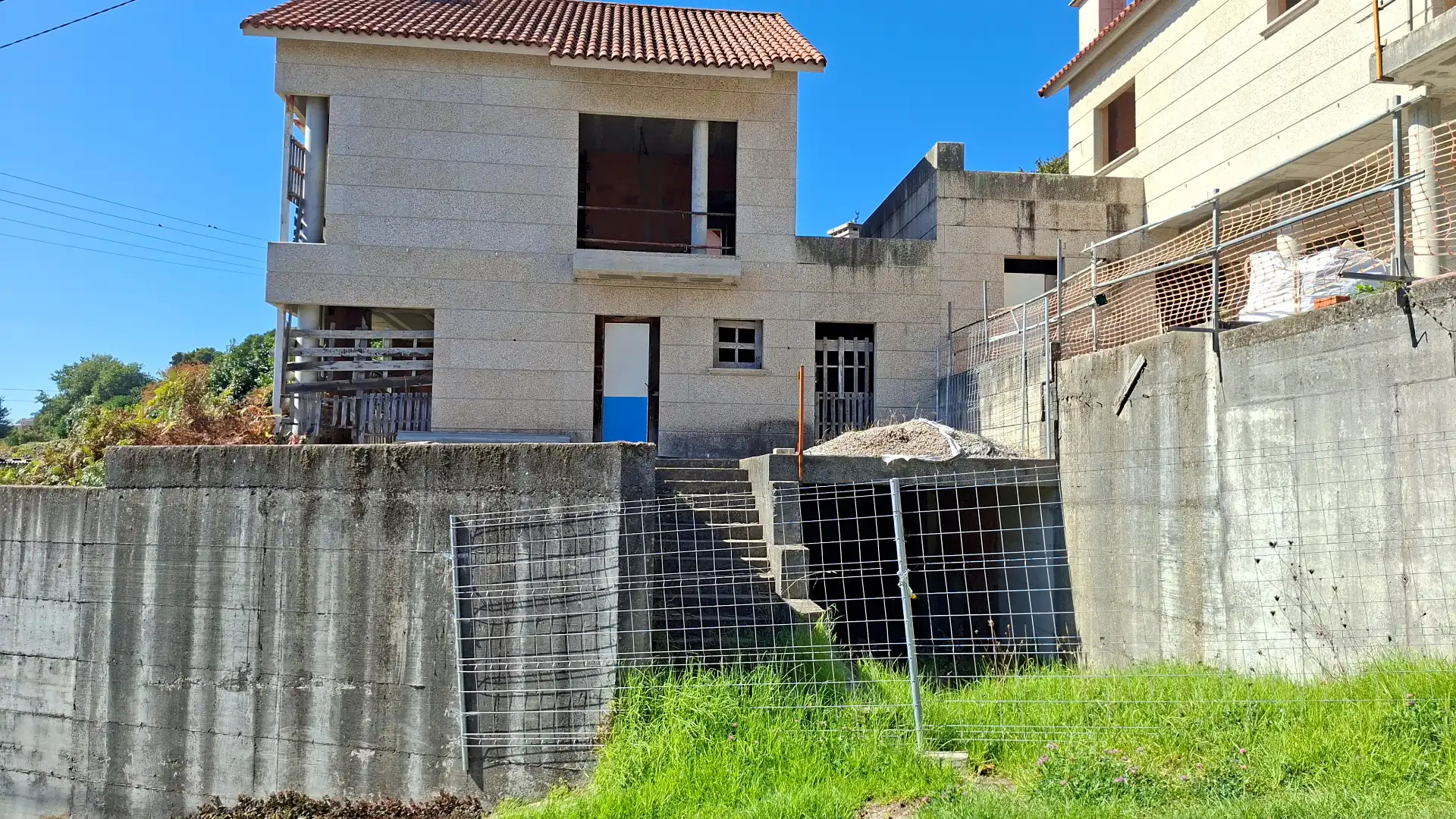 Vista exterior de Casa adosada en venta en Moaña, Pontevedra