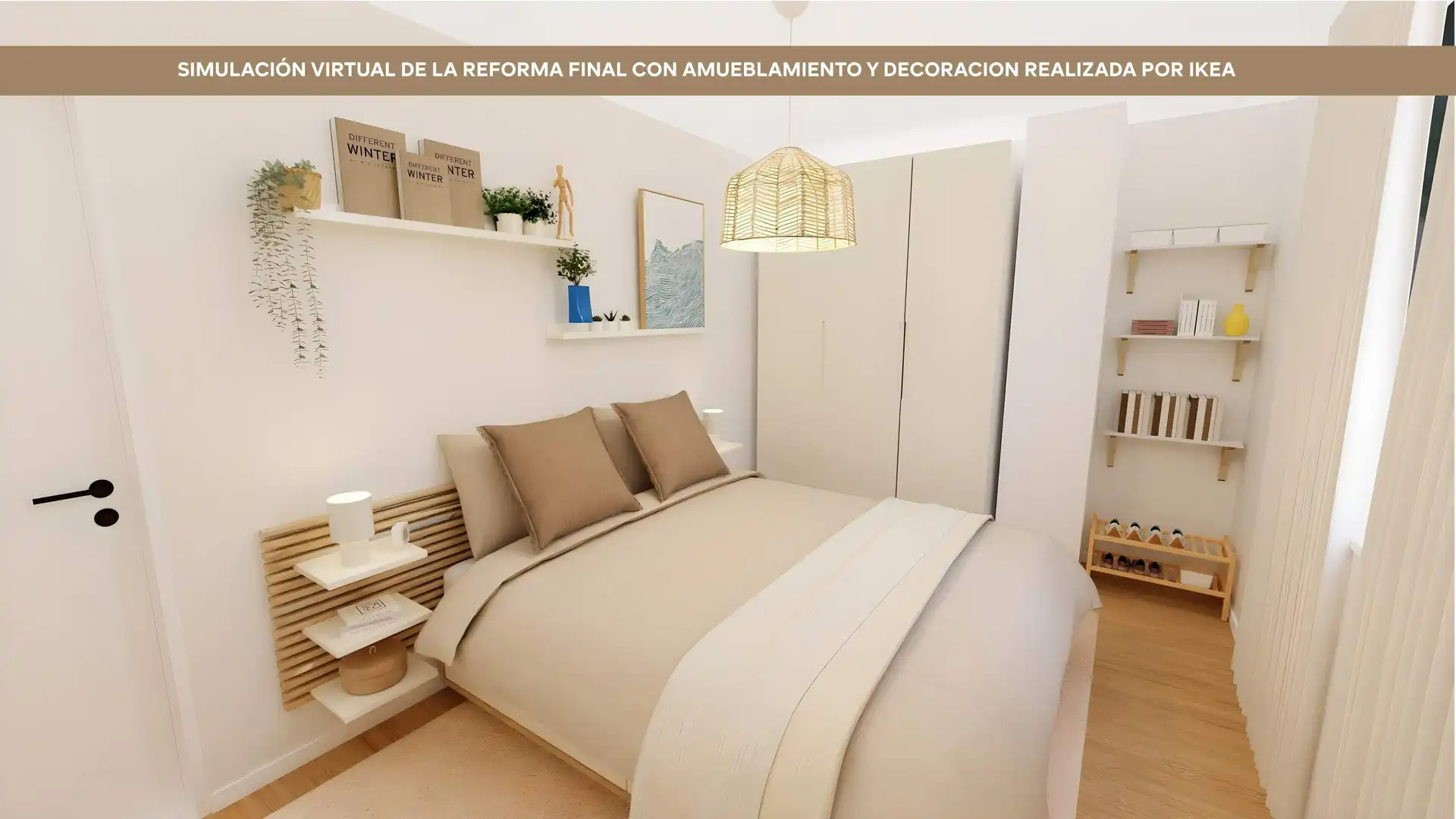 Schlafzimmer von Wohnung zum Verkauf in Zaragoza mit Klimaanlage und Heizung