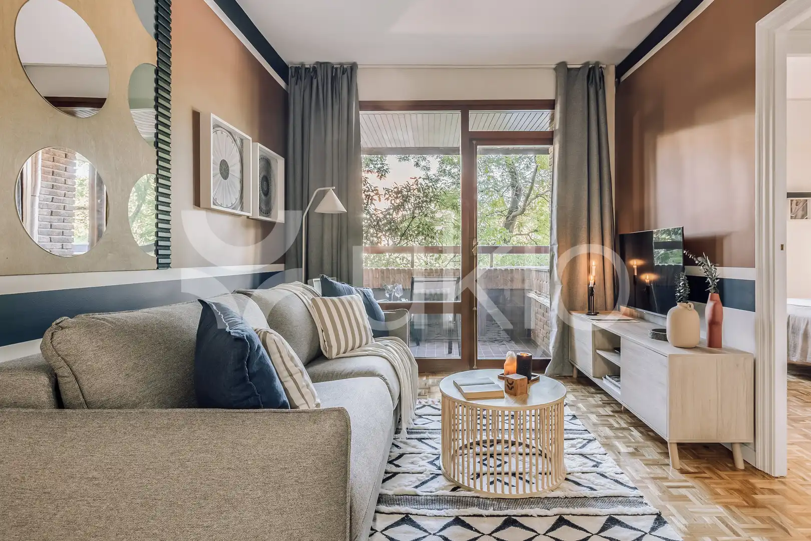 Living room of Apartments for rent in Madrid  with Air Conditioner, Heating and Terrace