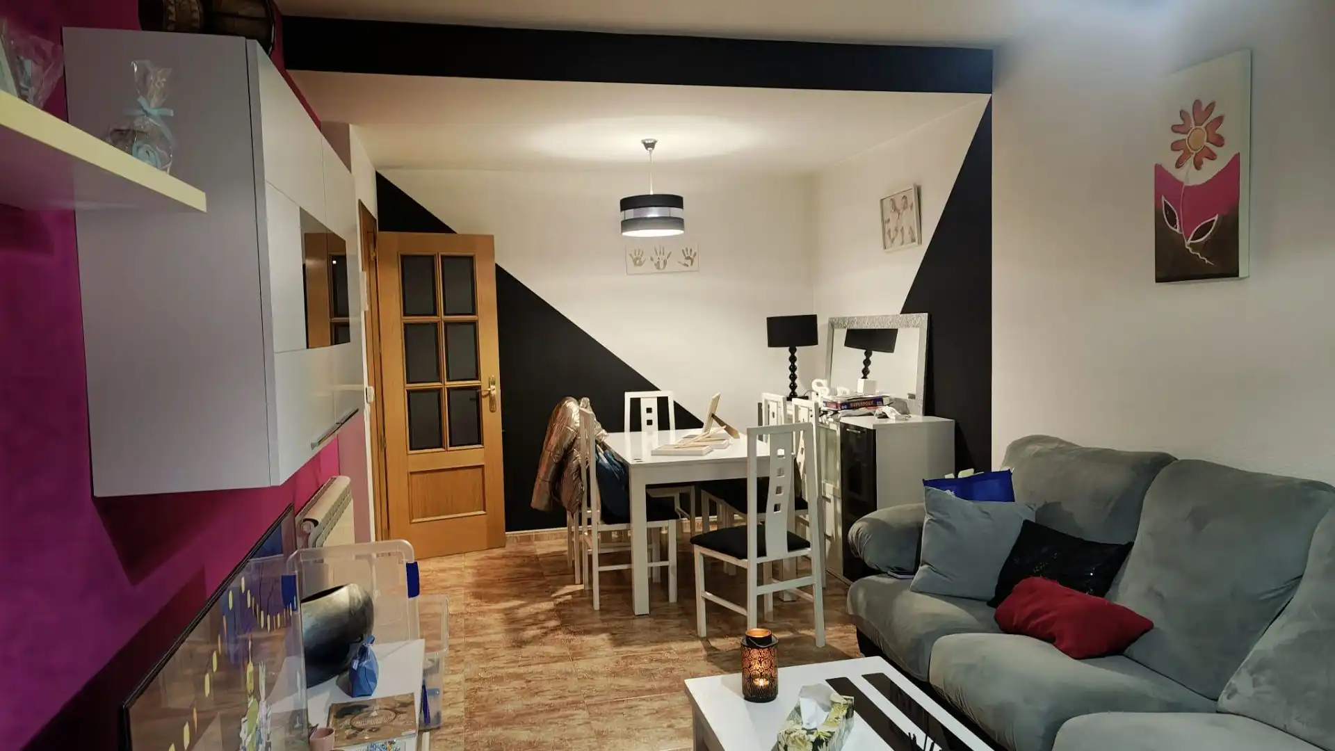 Sala de estar de Casa adosada en venta en Argamasilla de Calatrava con Aire acondicionado, Calefacción y Terraza