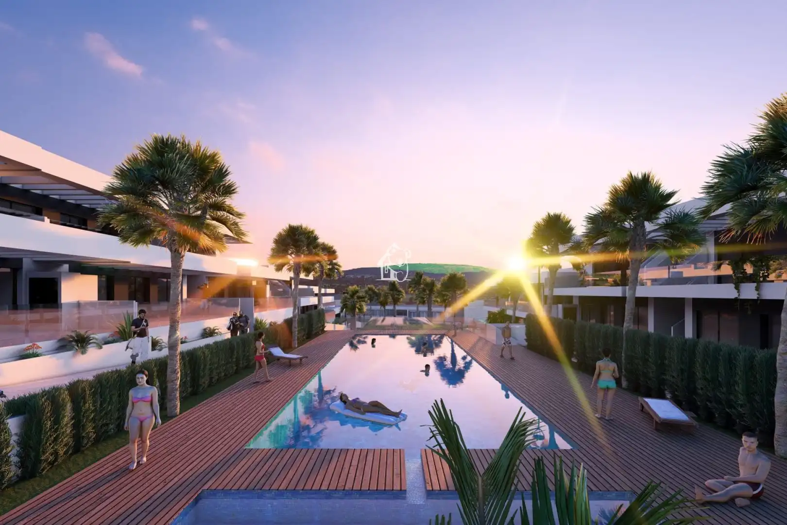 Piscina de Apartamento en venta en Algorfa con Aire acondicionado, Parquet y Terraza