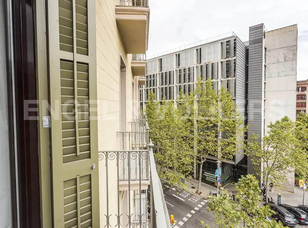 Balcony of Flat for rent in Barcelona  with Air Conditioner, Heating and Furnished