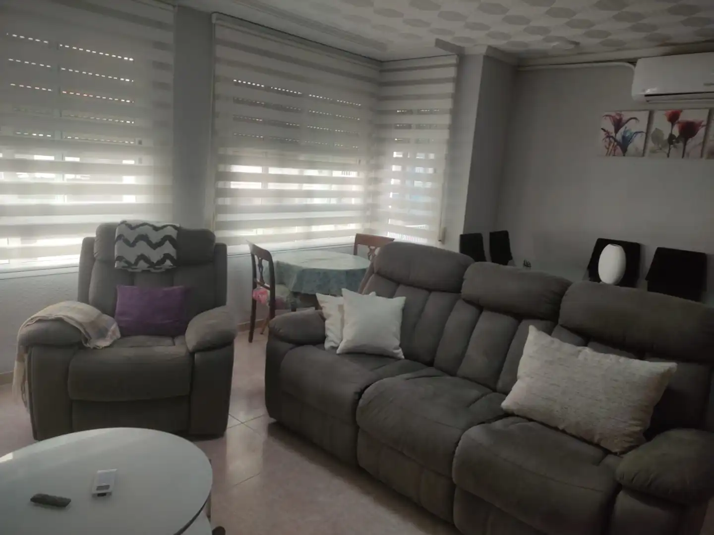 Wohnzimmer von Wohnung zum Verkauf in Burriana / Borriana mit Klimaanlage, Möbliert und Ofen