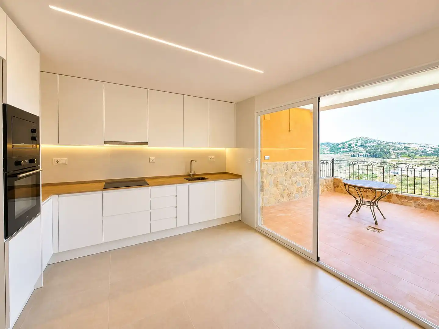 Kitchen of Attic for sale in Aspe  with Air Conditioner, Terrace and Storage room