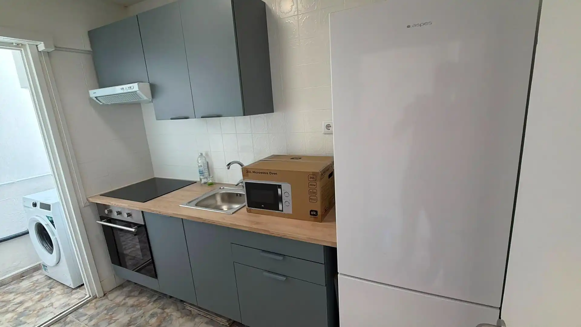 Küche von Wohnung zur Miete in Alicante / Alacant mit Klimaanlage und Balkon