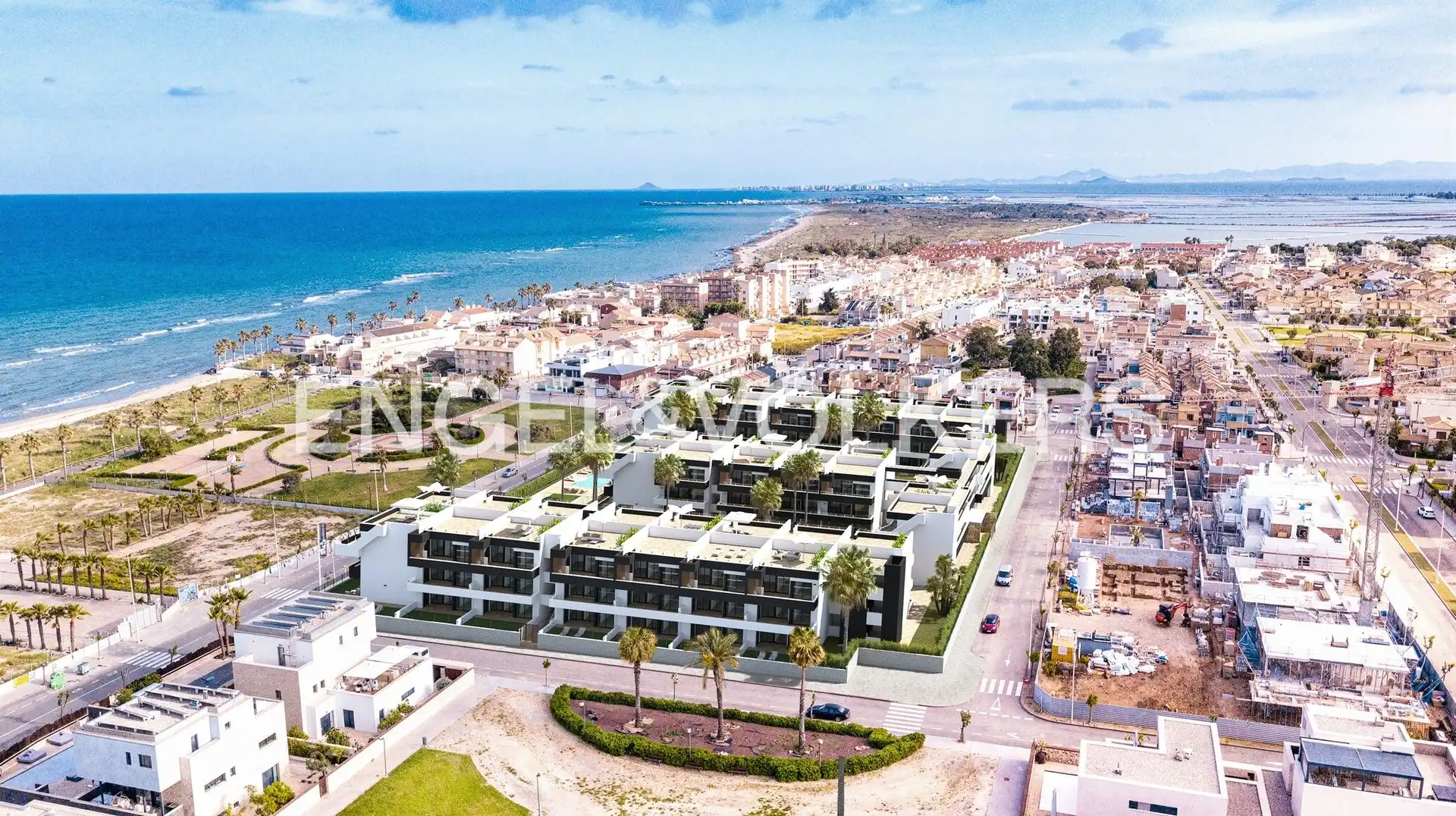 Exterior view of Flat for sale in Pilar de la Horadada  with Air Conditioner, Heating and Private garden