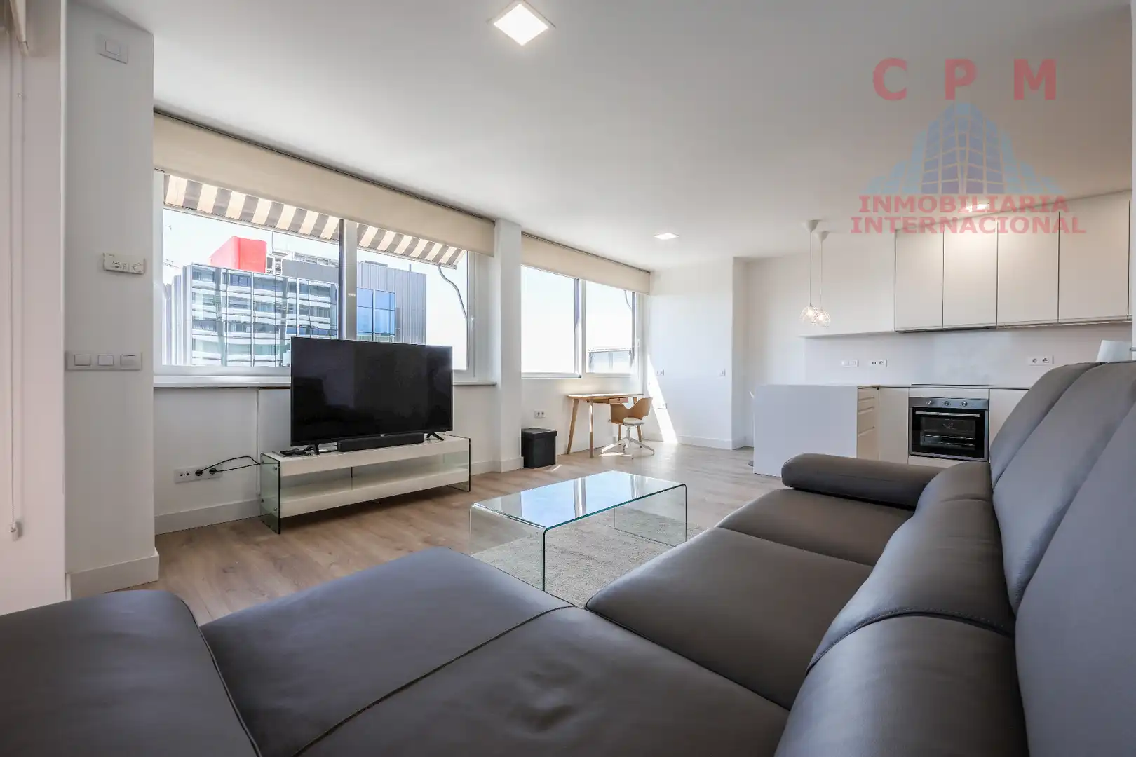 Wohnzimmer von Wohnung zur Miete in Madrid mit Klimaanlage, Heizung und Parkett