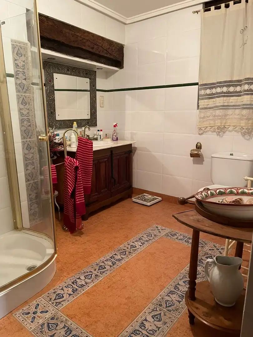 Baño de Casa adosada en venta en Uncastillo con Terraza, Trastero y Amueblado