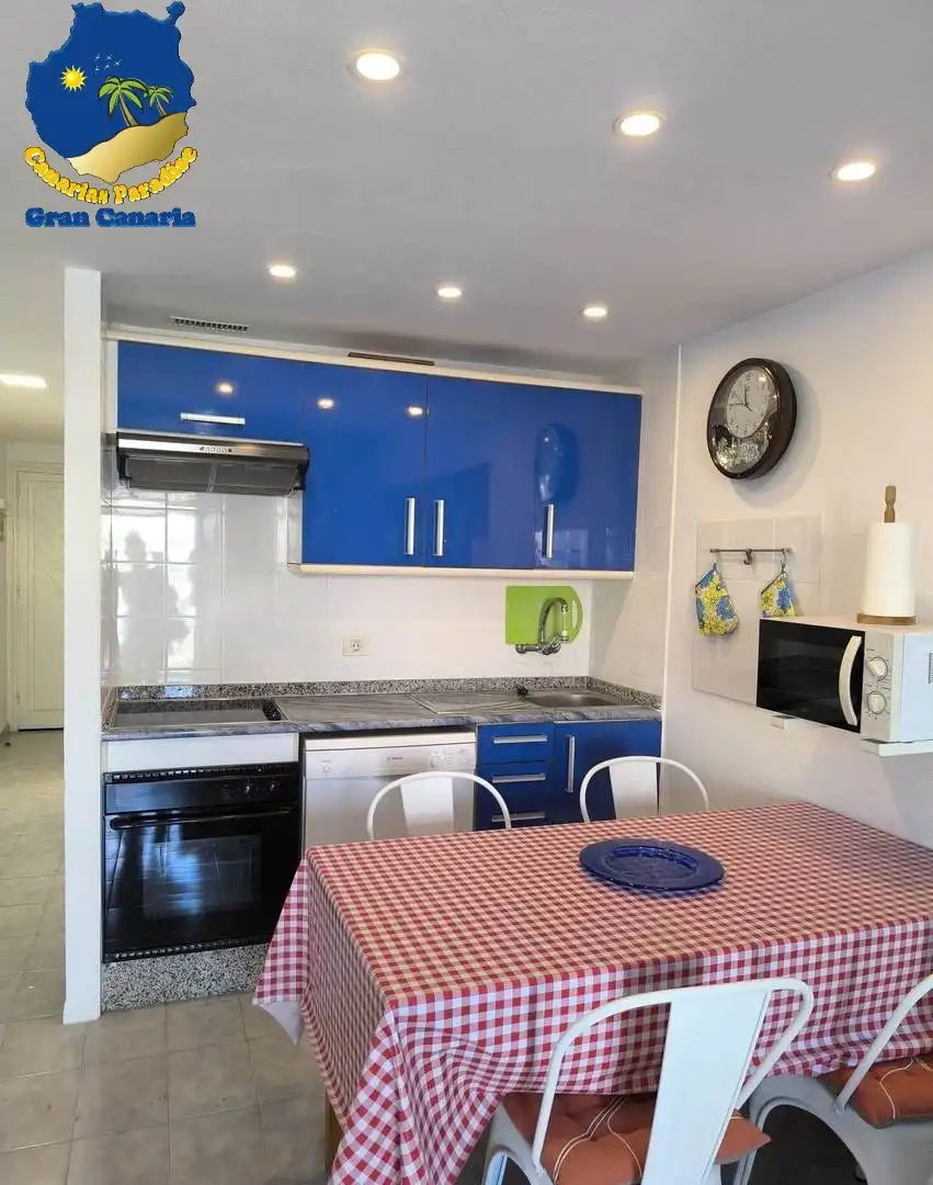 Cocina de Casa adosada en venta en Mogán con Jardín privado, Terraza y Amueblado