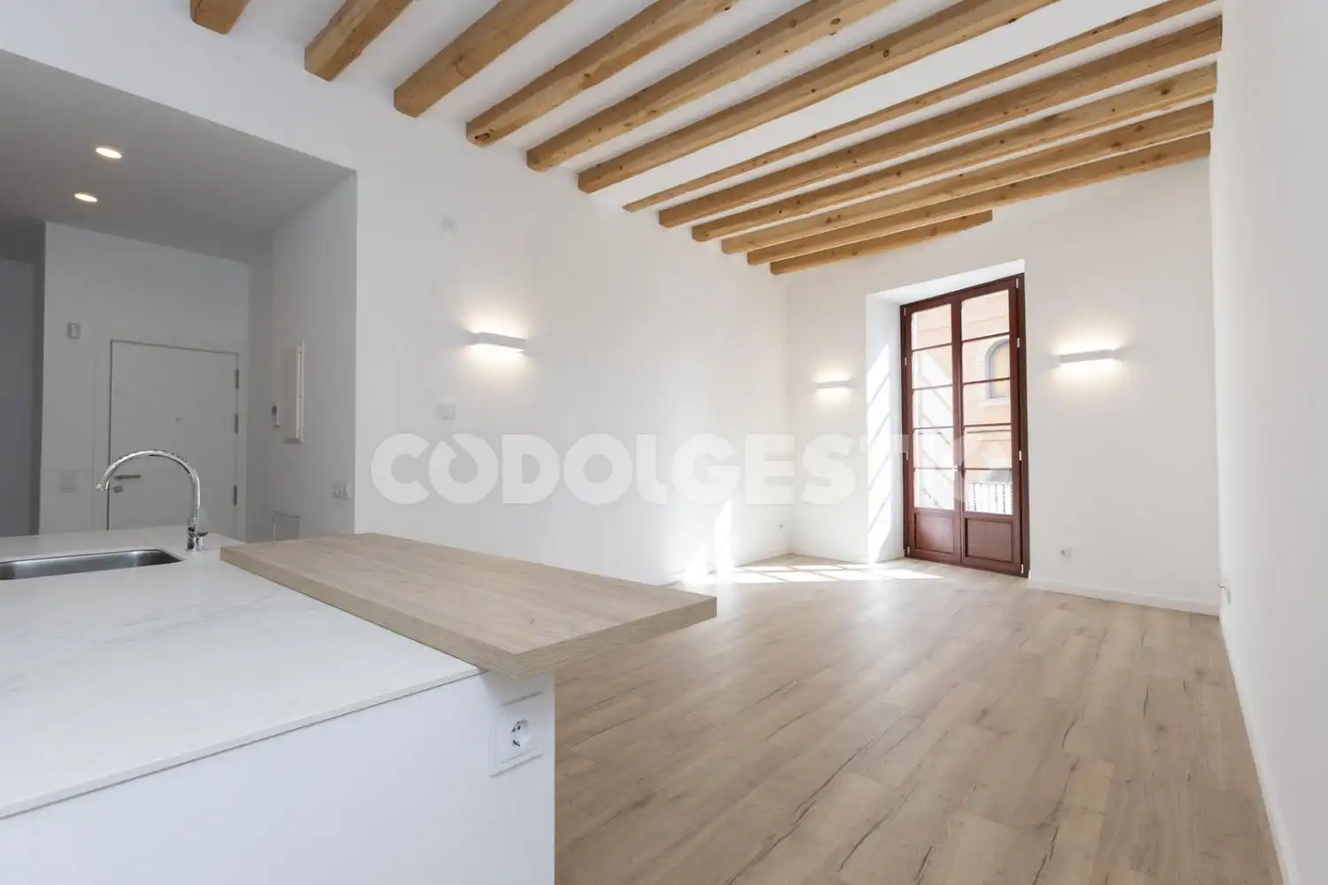 Cocina de Piso de alquiler en Vic con Balcón