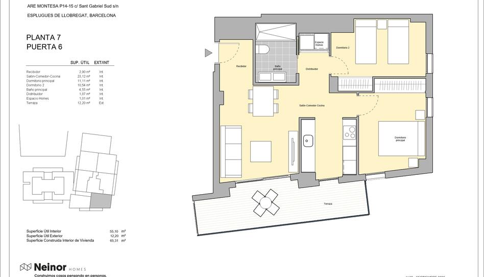 Photo 1 from new construction home in Flat for sale in  Calle Sant Gabriel, Montesa, Barcelona