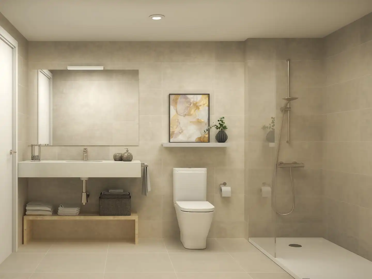 Bathroom of Duplexes for sale in El Prat de Llobregat  with Air Conditioner, Heating and Terrace