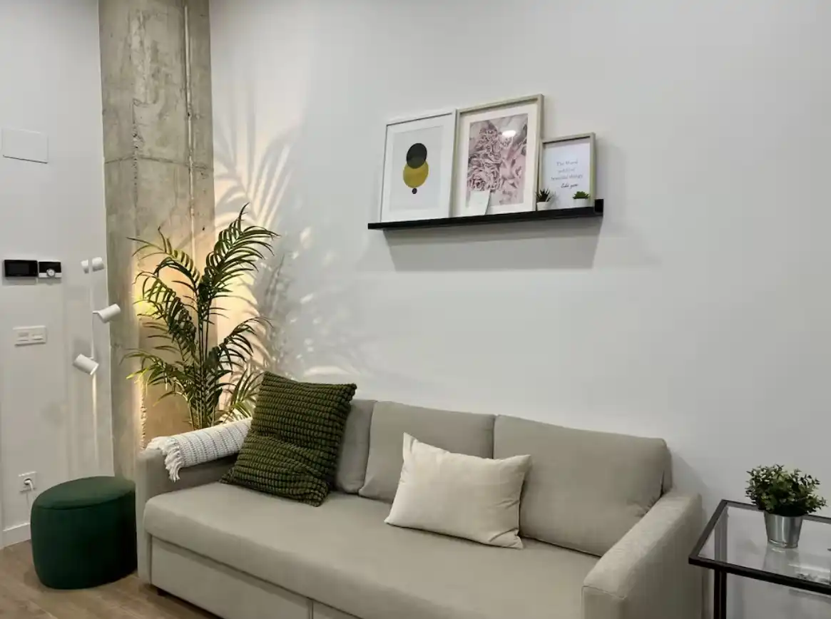 Living room of Apartments for rent in  Pamplona / Iruña  with Air Conditioner, Parquet flooring and Furnished