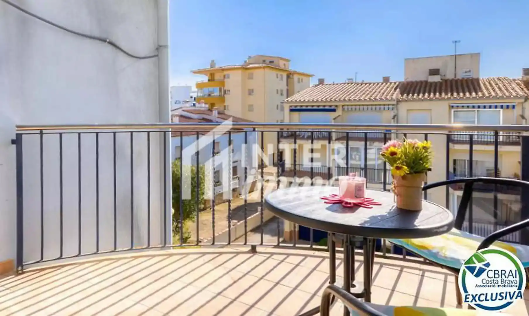 Balcony of Flat for sale in Roses  with Air Conditioner and Terrace