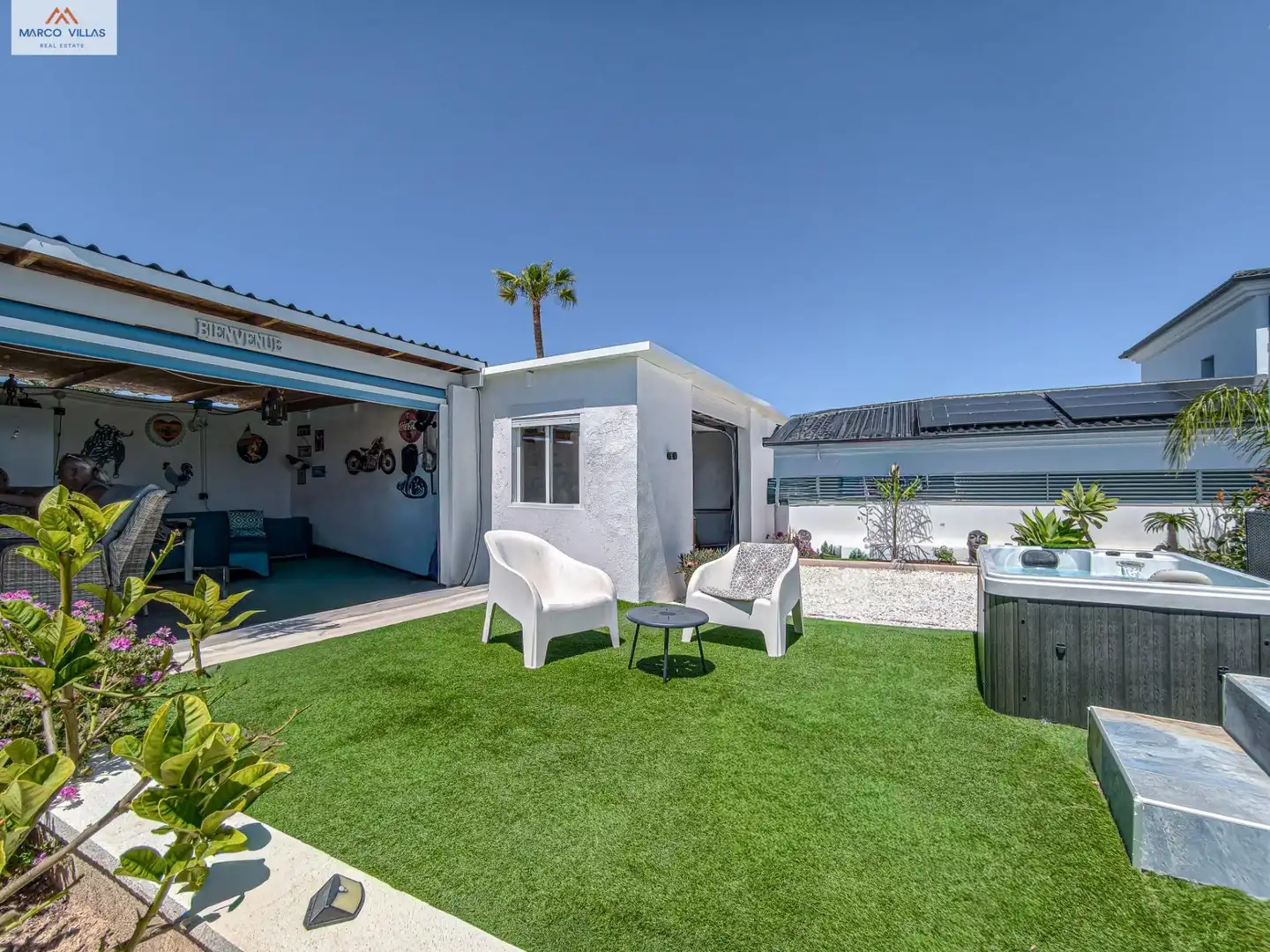 Terraza de Casa o chalet en venta en San Fulgencio con Aire acondicionado, Jardín privado y Piscina