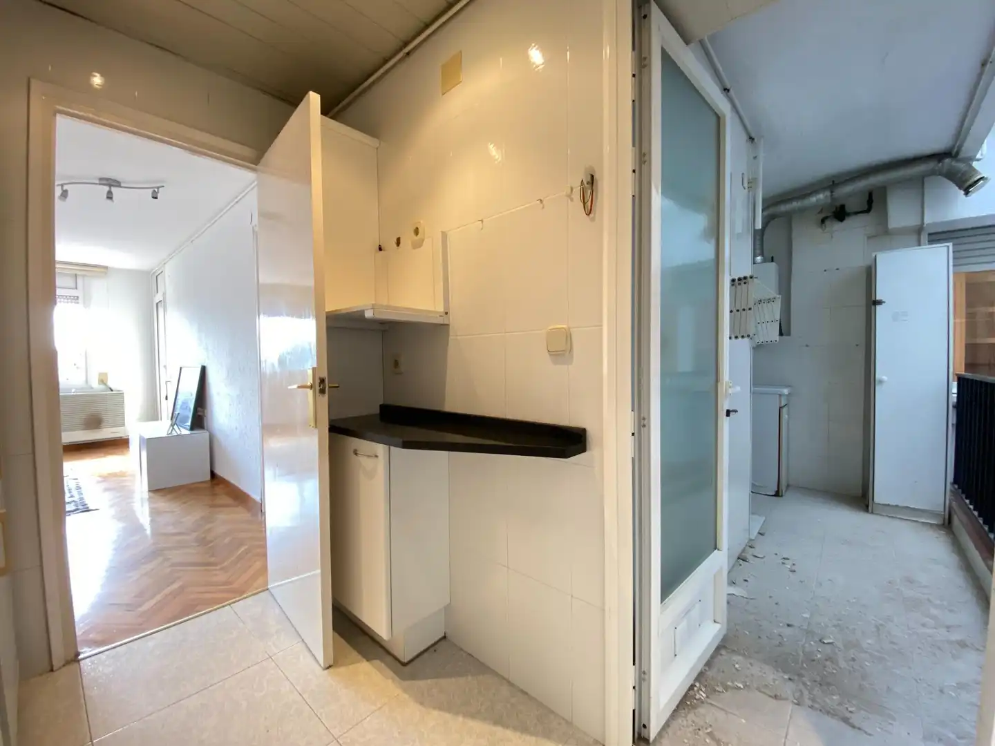 Cocina de Piso en venta en Terrassa con Balcón