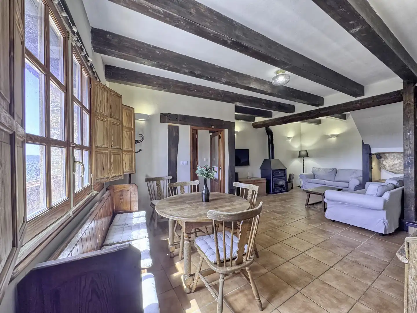 Living room of Country homes for sale in Rubielos de Mora  with Heating and Terrace