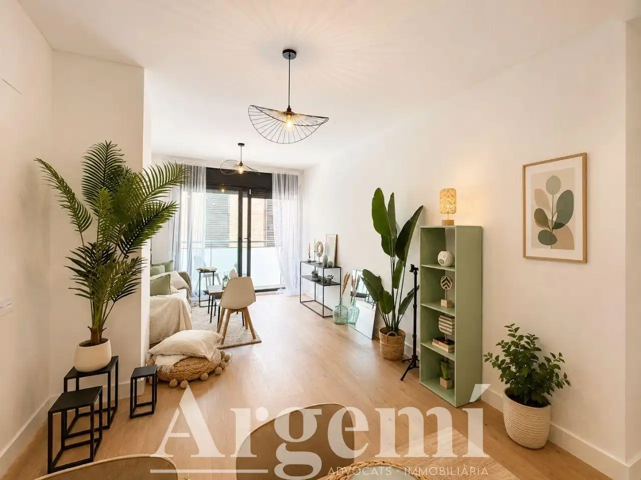 Sala de estar de Piso en venta en Terrassa con Calefacción, Parquet y Balcón
