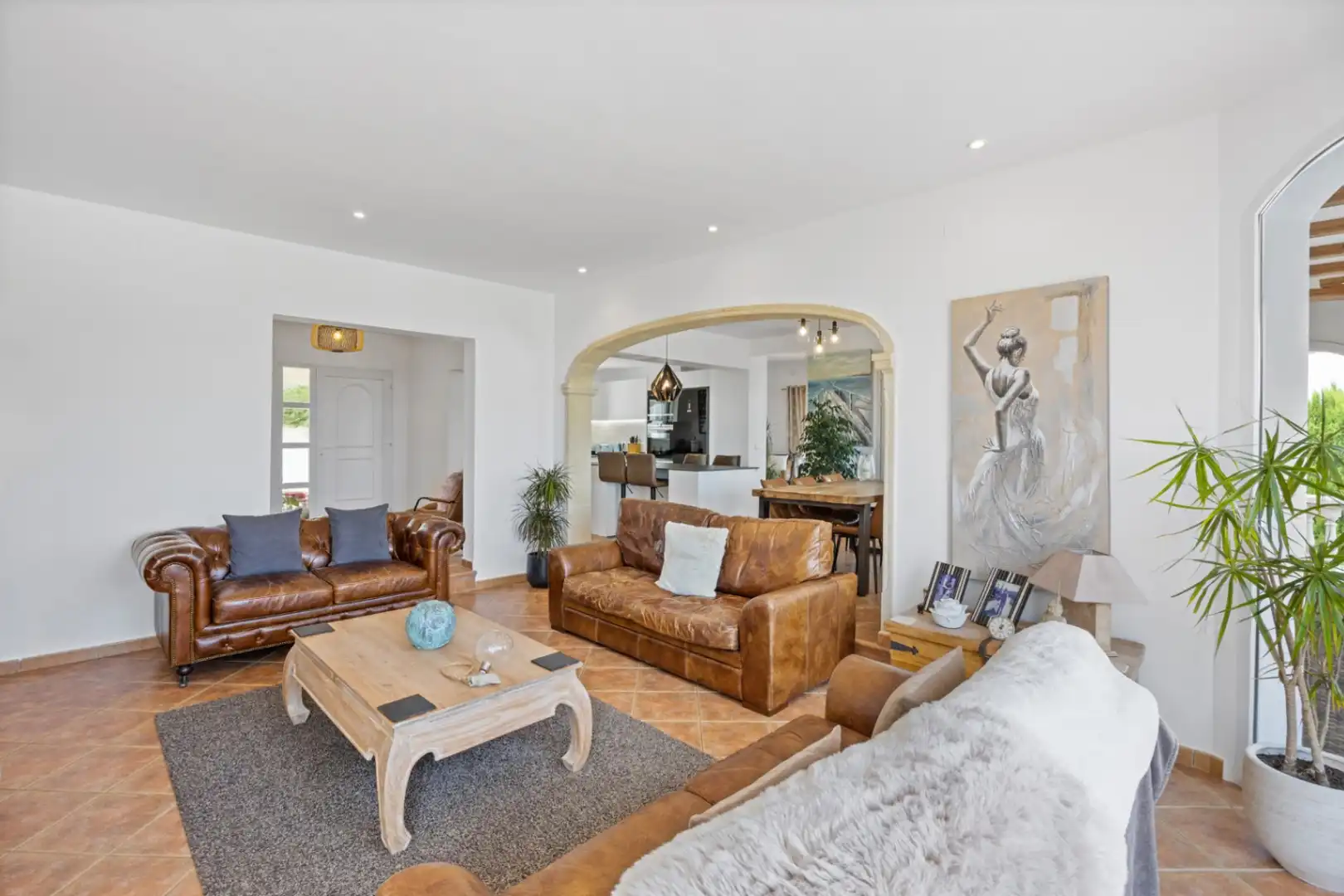 Living room of Houses for sale in Jávea / Xàbia  with Air Conditioner, Terrace and Swimming Pool