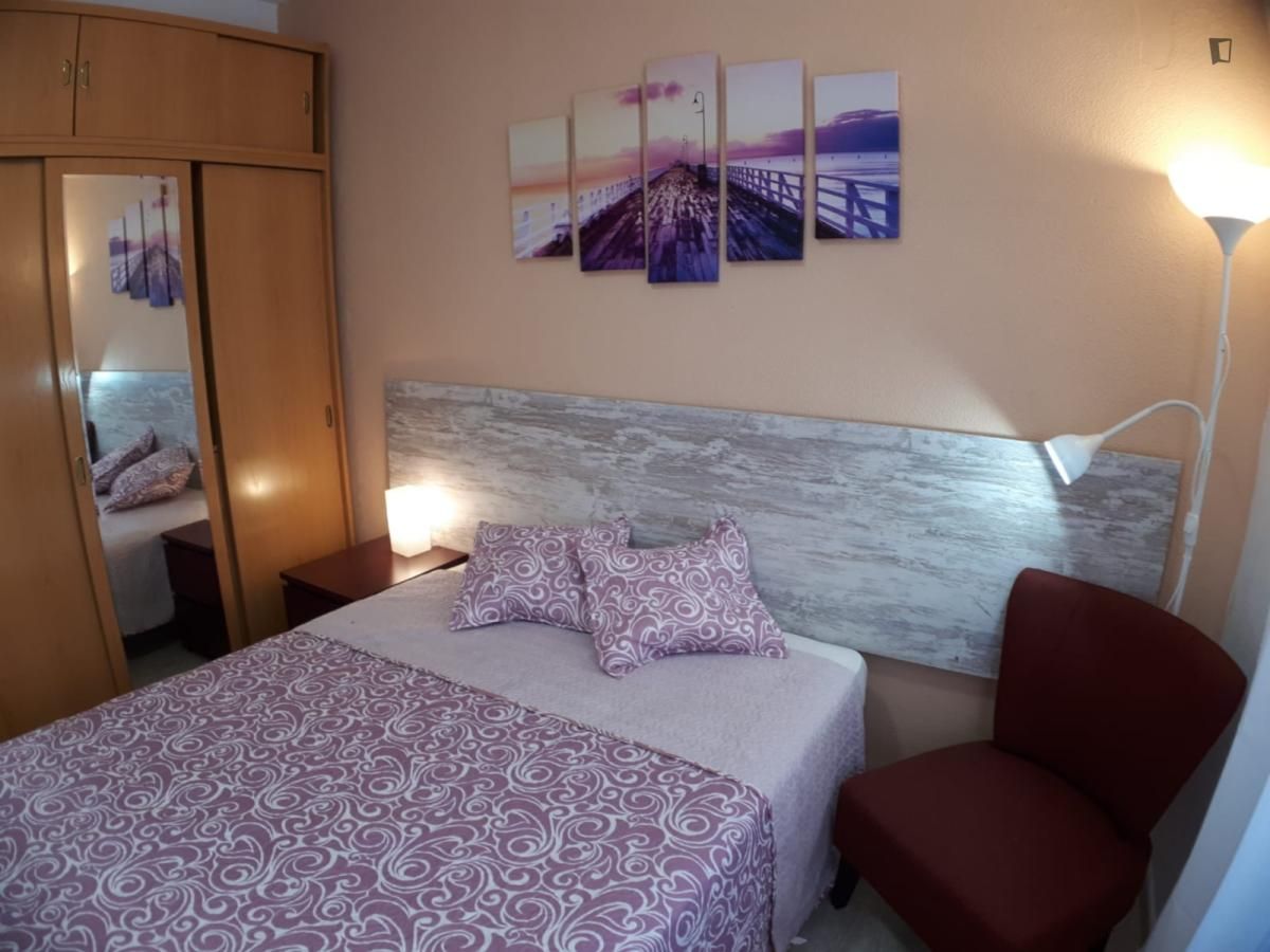Bedroom of Apartment to share in  Madrid Capital  with Heating, Furnished and Washing machine