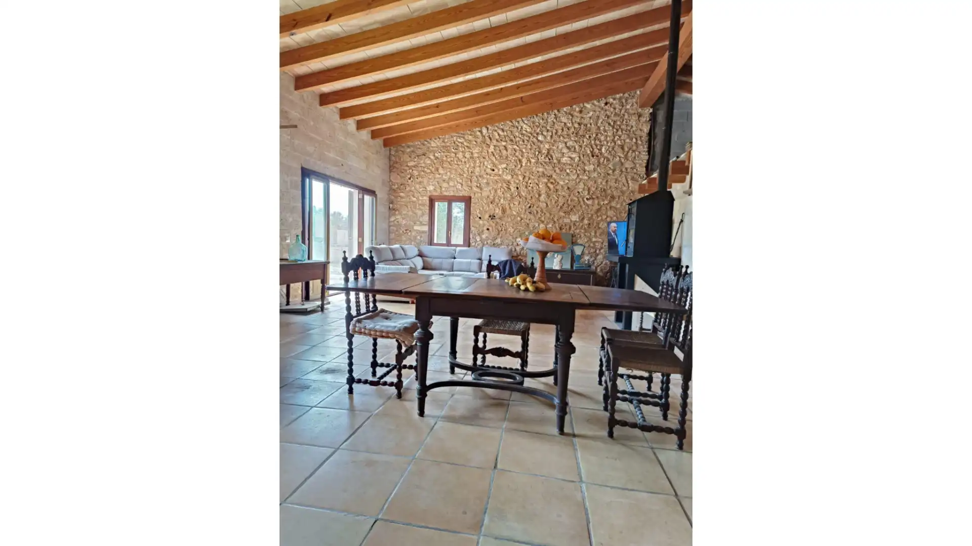 Menjador de Finca rústica en venda en Vilafranca de Bonany amb Jardí privat i Terrassa