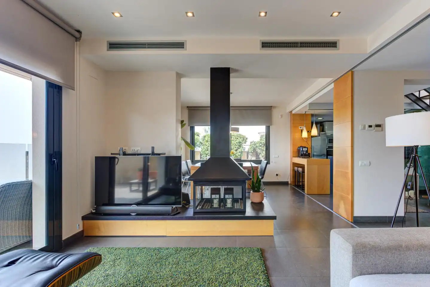 Wohnzimmer von Haus oder Chalet zum Verkauf in Castelldefels mit Klimaanlage, Heizung und Privatgarten