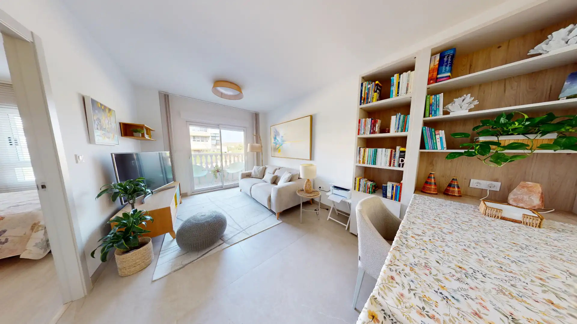 Wohnzimmer von Wohnung zum Verkauf in El Campello mit Klimaanlage, Parkett und Abstellraum