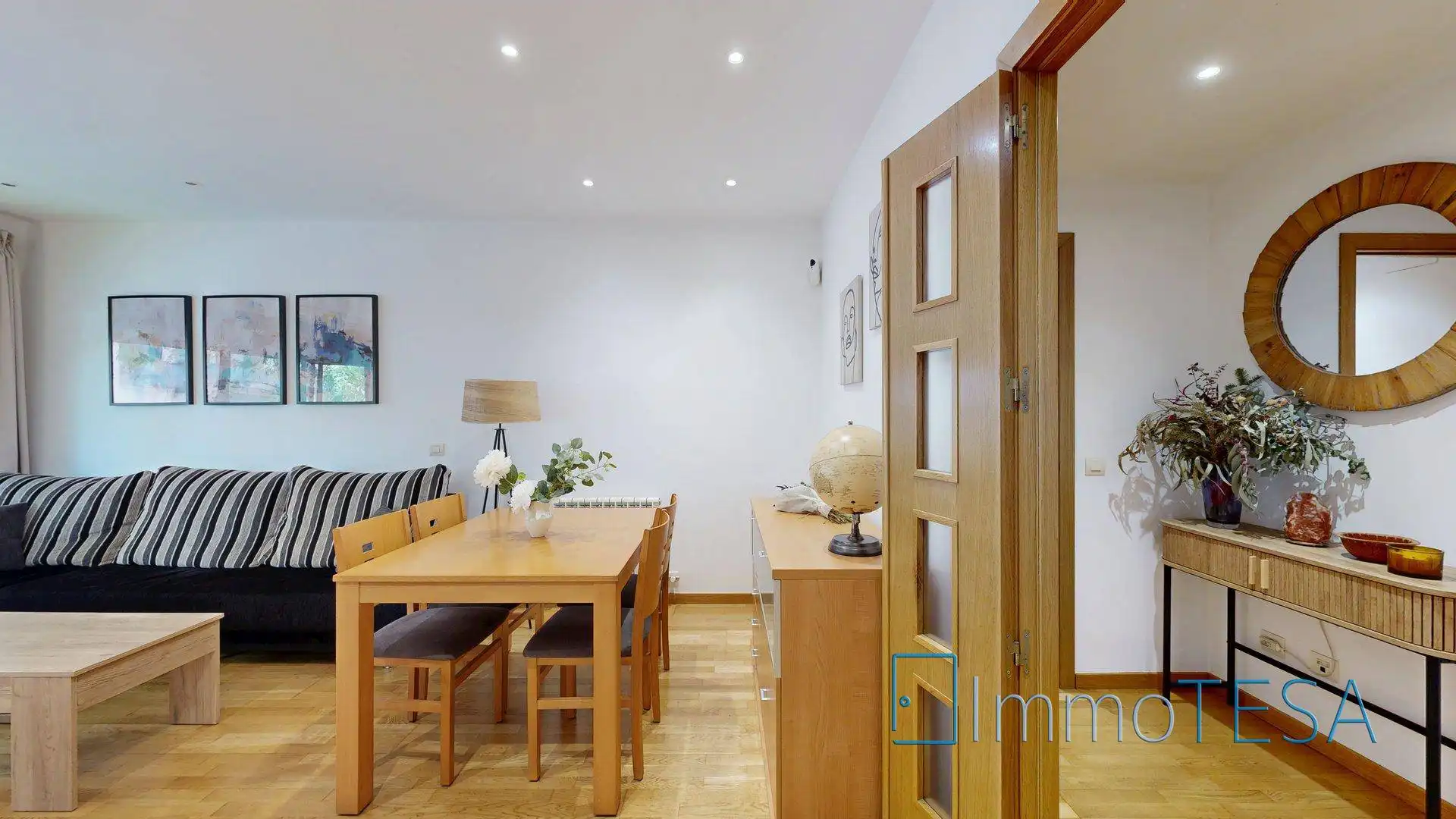 Esszimmer von Wohnung zum Verkauf in Barberà del Vallès mit Klimaanlage, Heizung und Parkett