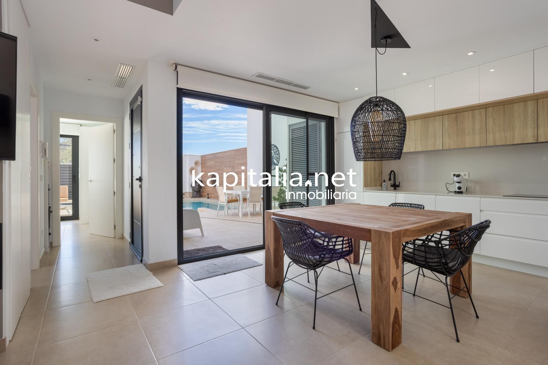 Kitchen of Houses for sale in Benijófar  with Air Conditioner, Private garden and Swimming Pool