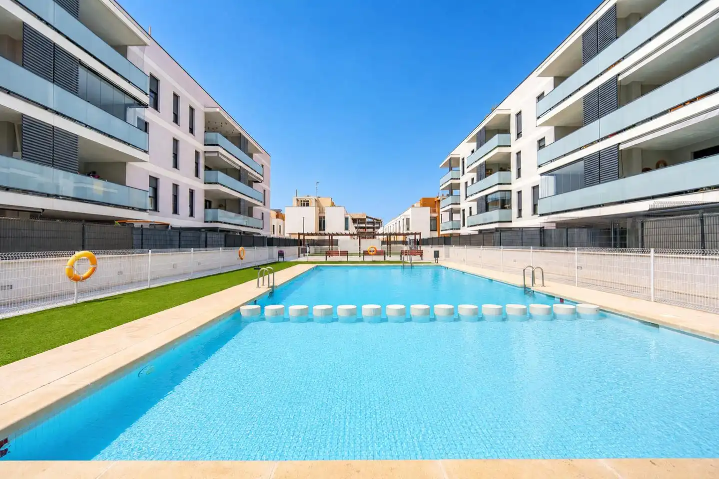 Swimming pool of Duplexes for sale in La Pobla de Vallbona  with Air Conditioner, Heating and Terrace