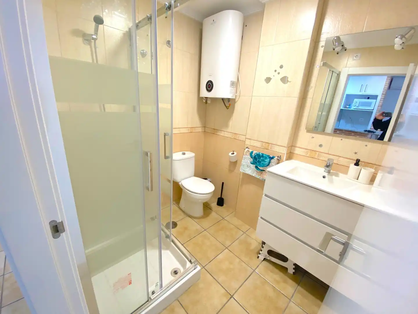 Baño de Apartamento en venta en Mazarrón con Aire acondicionado y Balcón