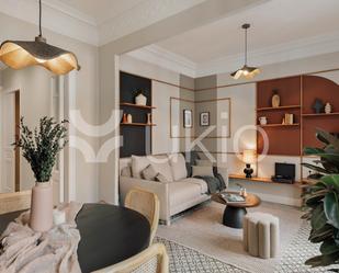 Sala d'estar de Pis de lloguer en  Barcelona Capital amb Aire condicionat, Calefacció i Moblat