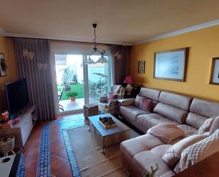 Living room of Single-family semi-detached for sale in Sanxenxo  with Heating, Private garden and Parquet flooring