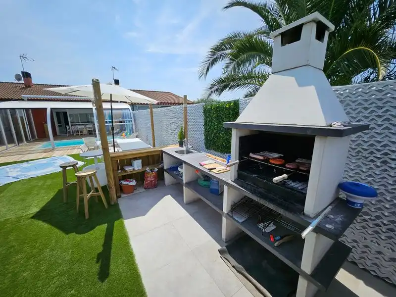 Terraza de Casa adosada en venta en Peralta / Azkoien con Aire acondicionado, Calefacción y Jardín privado