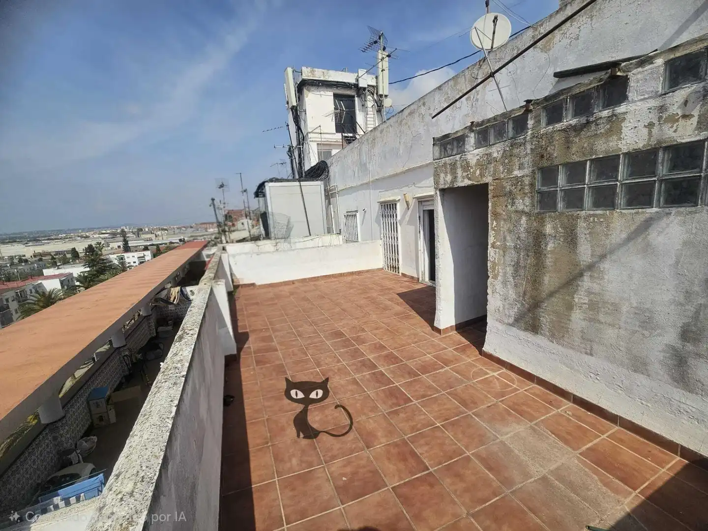 Vista exterior de Ático en venta en Benetússer con Terraza y Jacuzzi