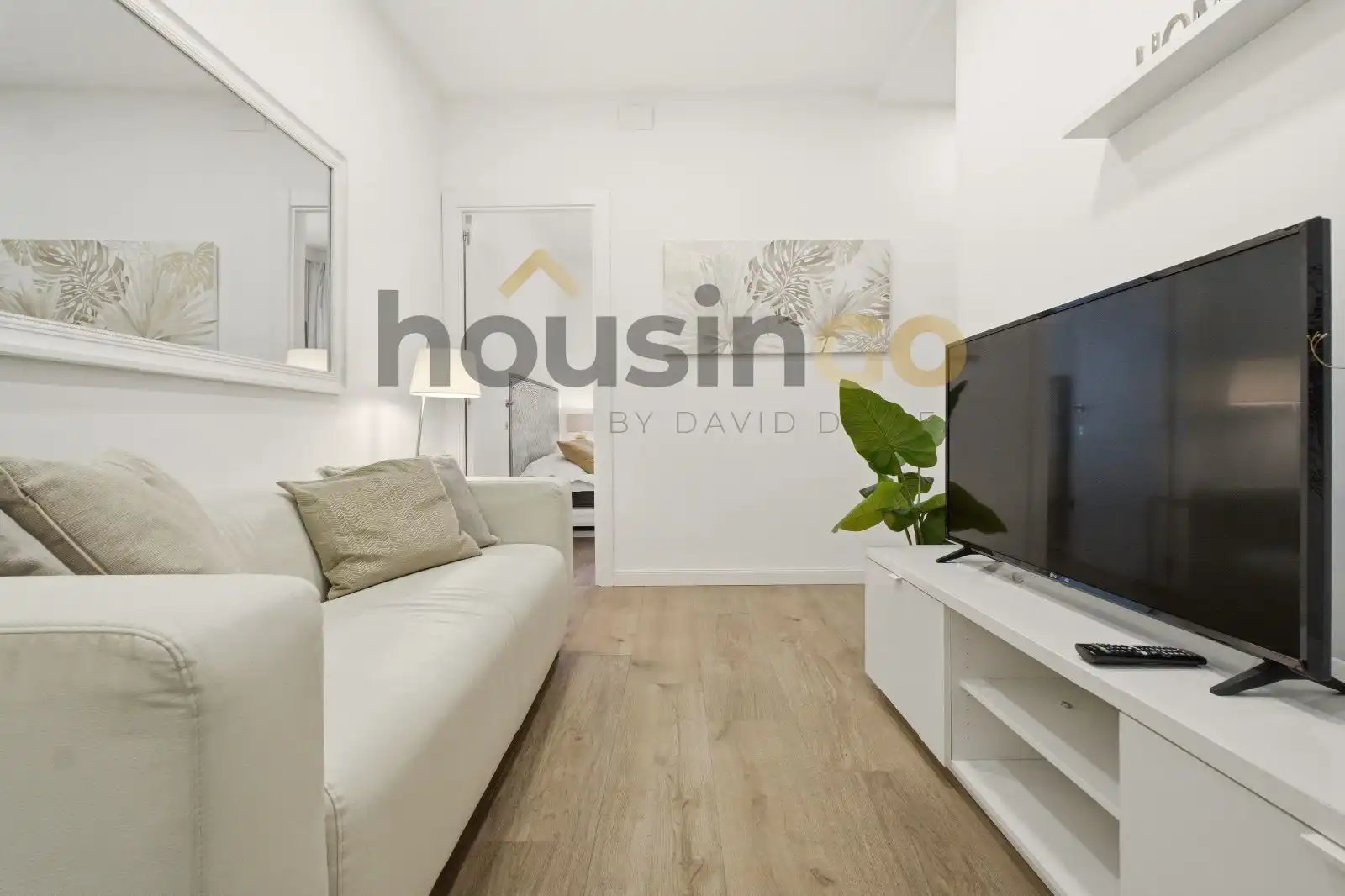 Sala de estar de Piso de alquiler en Madrid con Aire acondicionado, Calefacción y Parquet