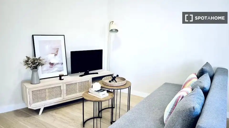 Sala d'estar de Pis de lloguer en L'Eliana amb Aire condicionat, Calefacció i Moblat