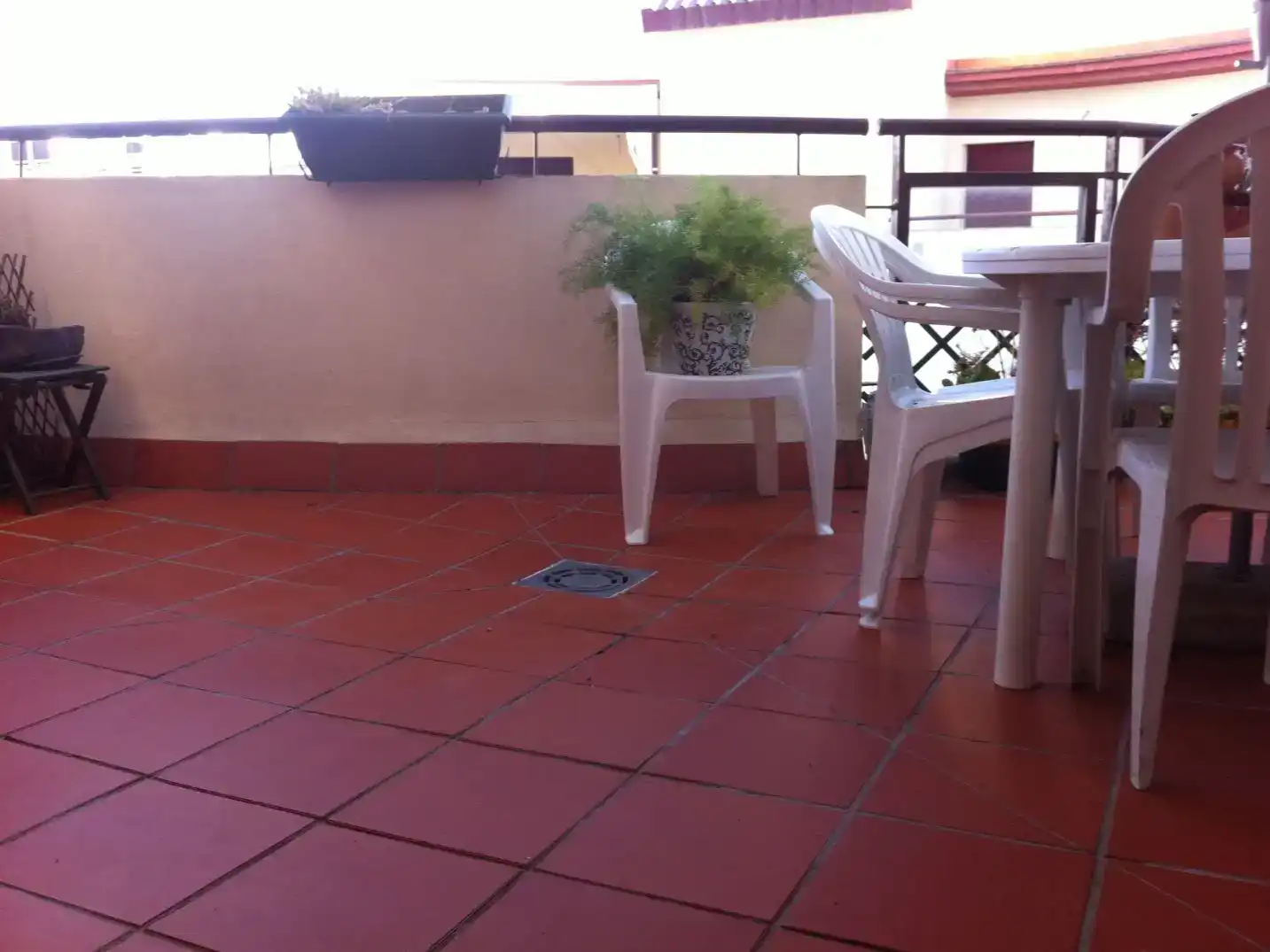 Terrasse von Dachboden zur Miete in  Sevilla Capital mit Klimaanlage und Balkon