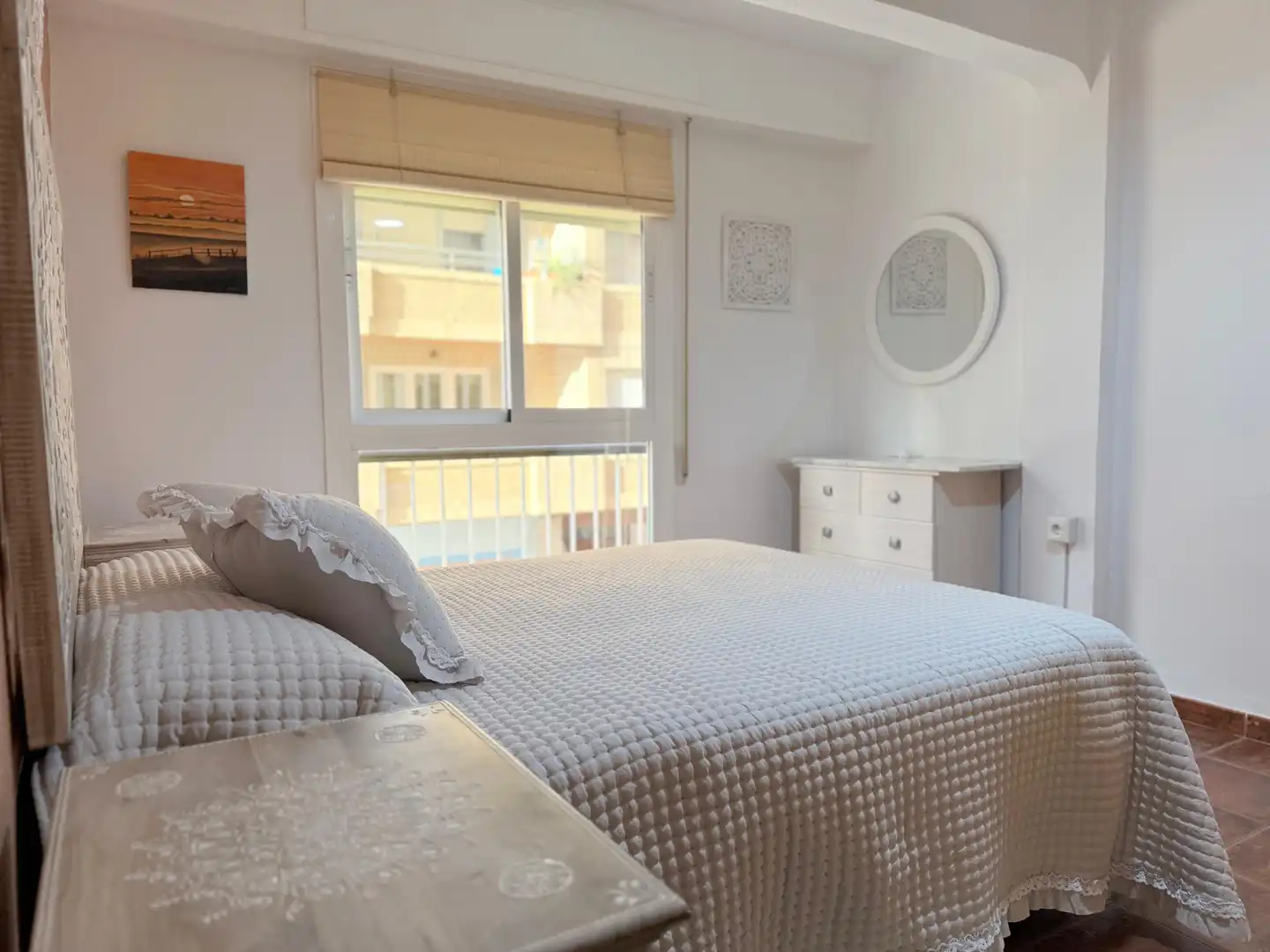 Schlafzimmer von Wohnung zur Miete in Águilas mit Klimaanlage, Möbliert und Balkon