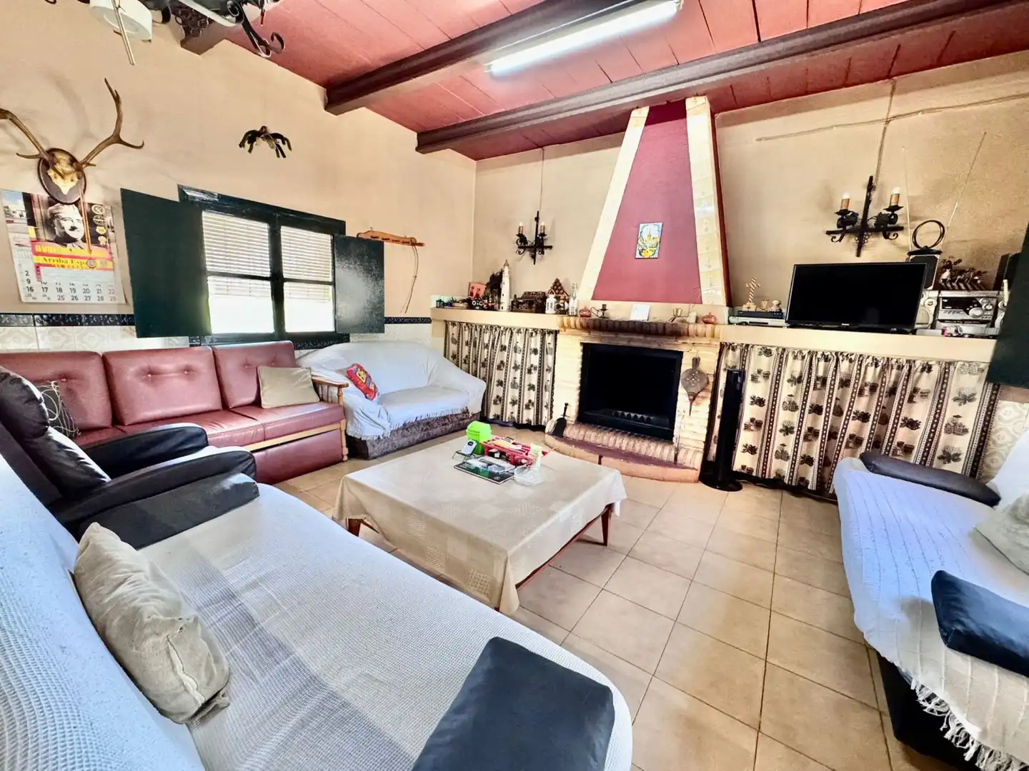 Sala d'estar de Finca rústica en venda en Membrilla