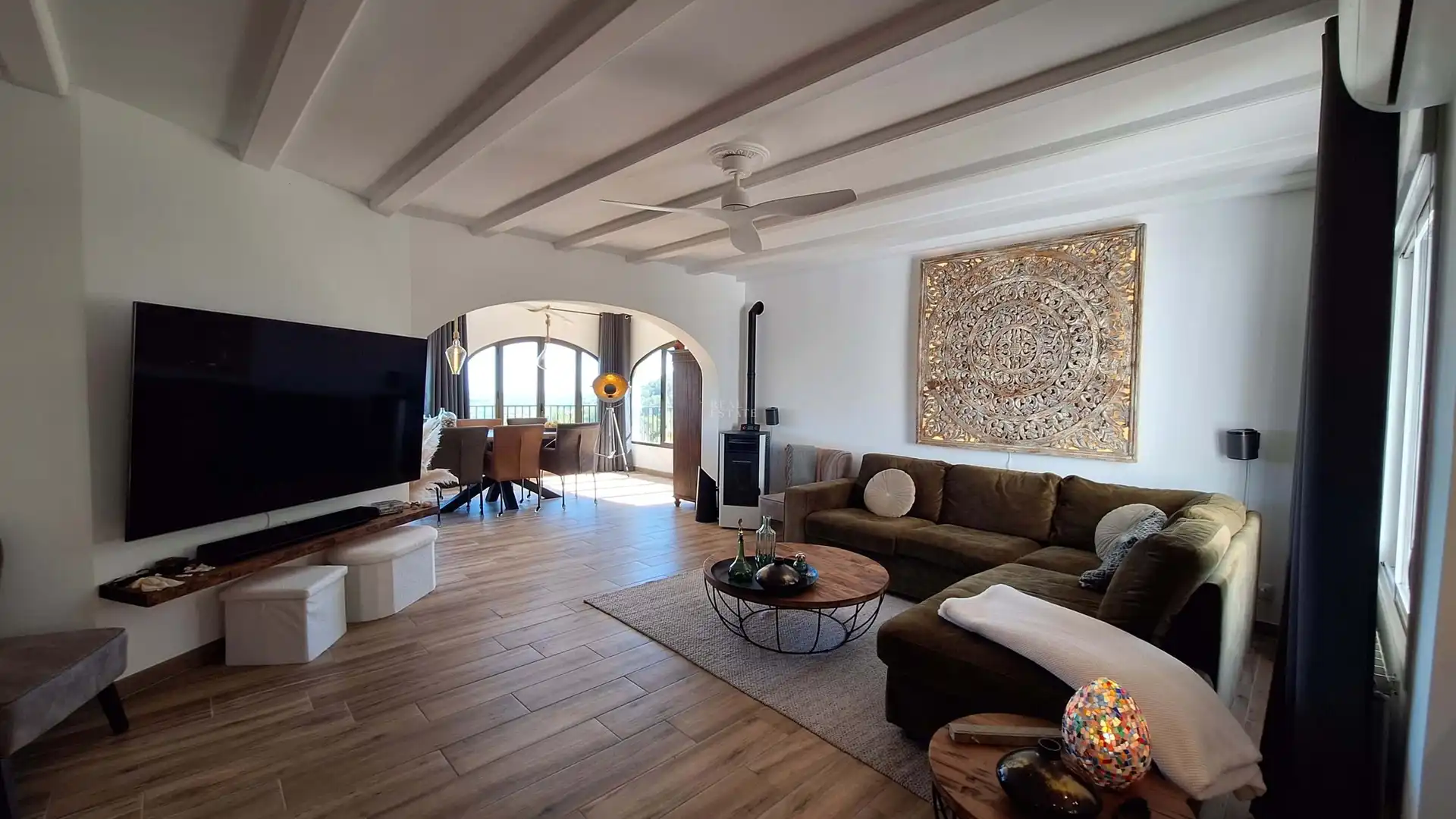 Living room of Houses for sale in Benidoleig  with Air Conditioner, Heating and Terrace