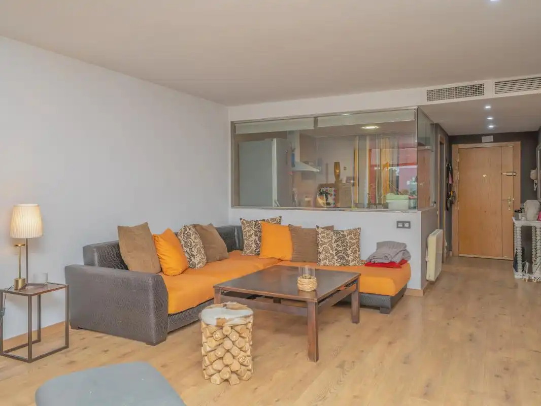 Sala d'estar de Àtic en venda en Alicante / Alacant amb Aire condicionat, Calefacció i Jardí privat