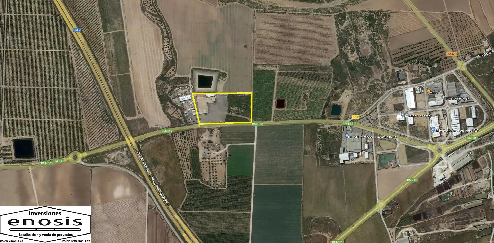 Vista exterior de Terreno industrial en venta en Fuente Álamo de Murcia