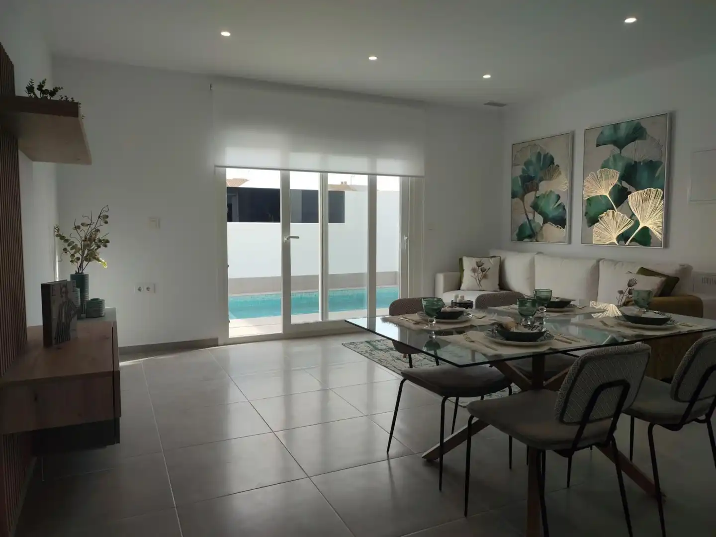 Sala de estar de Casa o chalet en venta en Torre-Pacheco con Jardín privado, Terraza y Piscina