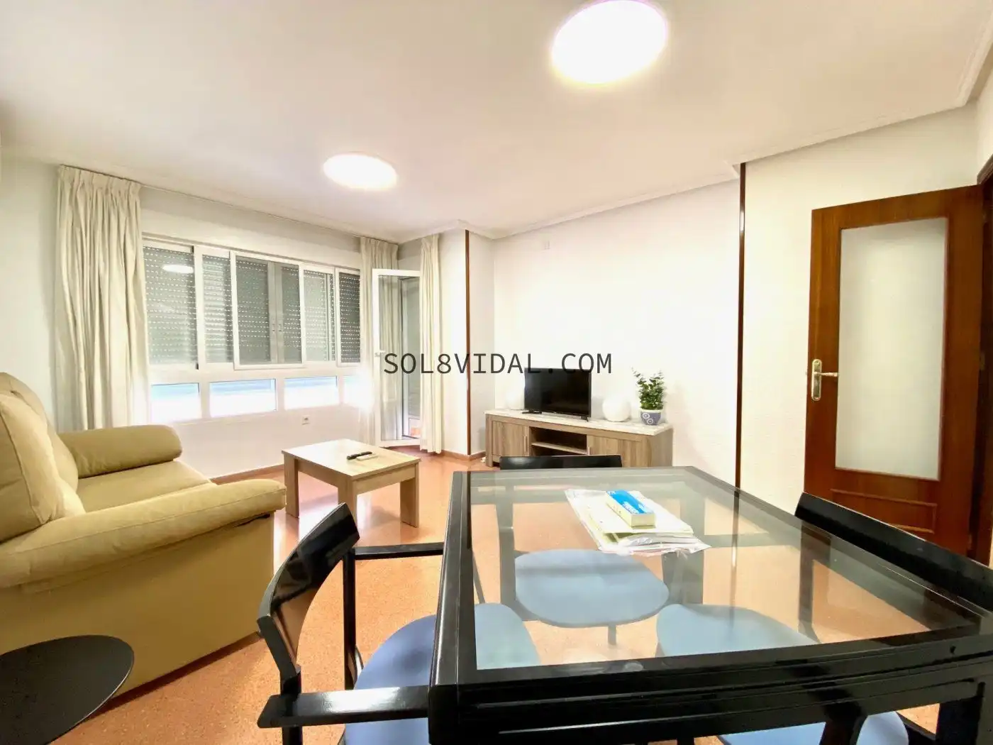 Living room of Flat for rent in Orihuela  with Air Conditioner and Balcony
