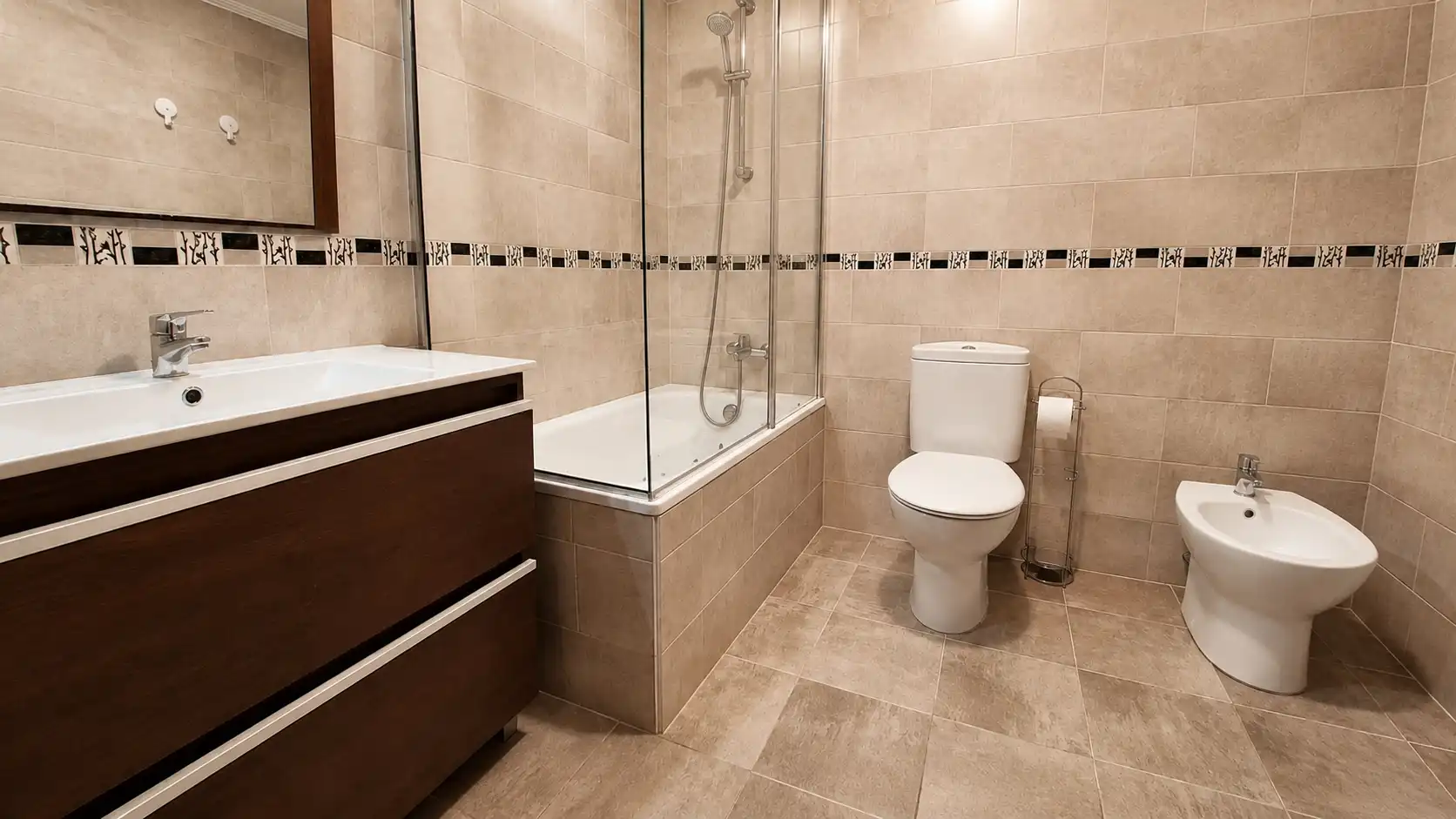 Badezimmer von Wohnung zur Miete in Santander mit Heizung, Terrasse und Möbliert